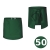Dlhá barmanská zástera v zelenej farbe 50 cm