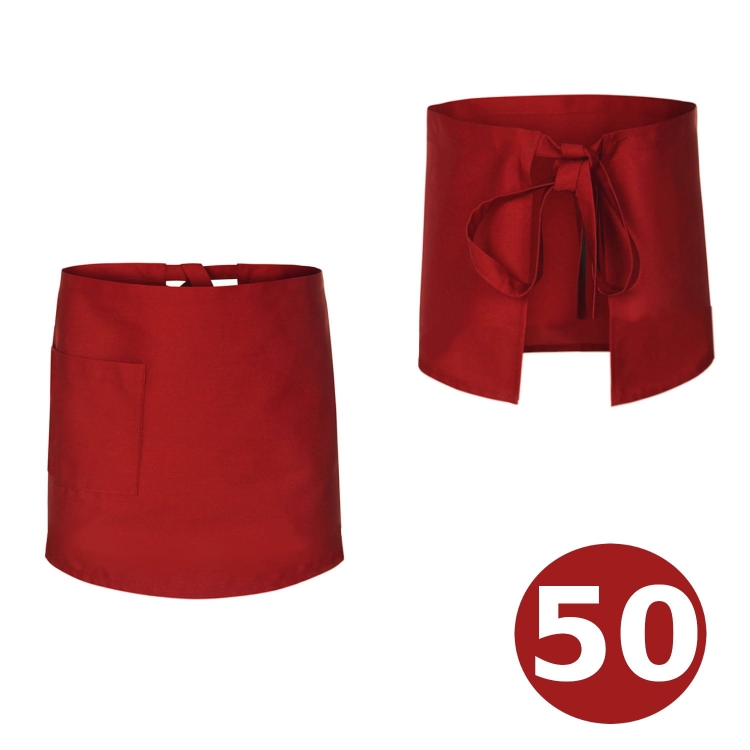 Čašnícka zástera kuchárska dĺžka 50 cm