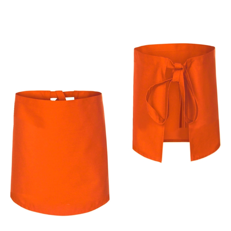 Pohár kuchárskej zástery oranžová dĺžka 60 cm
