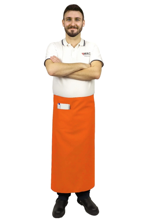 Servírovacia zástera oranžová s dĺžkou 90 cm