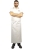 Biela kuchárska zástera dĺžka 90 cm