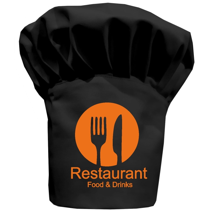 Kuchárska čiapka Restaurant Food&Drinks s vaším nápisom