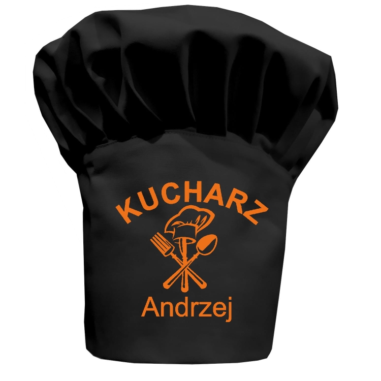 Čierna kuchárska čiapka Kuchar.