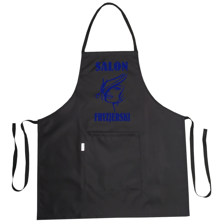 Vodoodolný kadernícky plášť s grafikou 'Kadernícky salón'