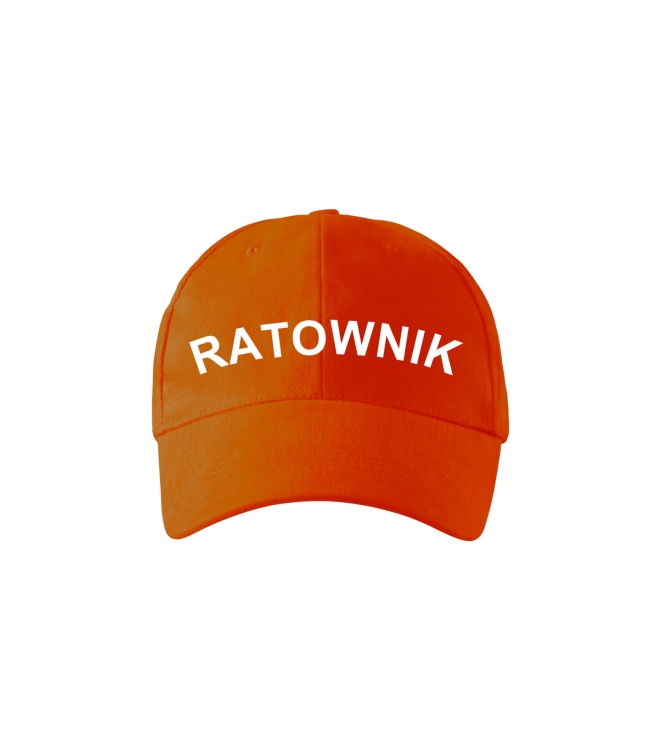 Záchranná čiapka v oranžovej farbe