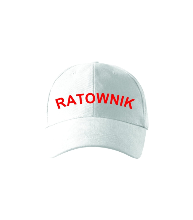 Biela záchranná čiapka