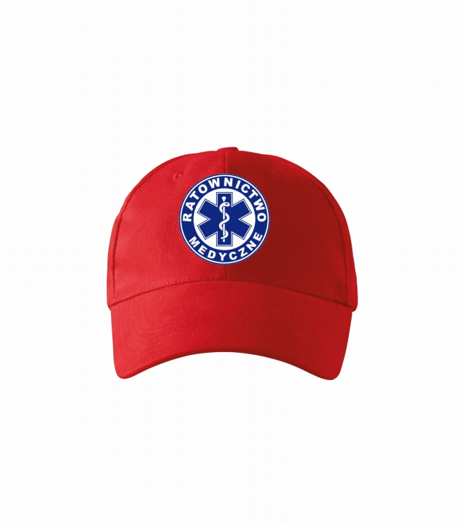 Červená čiapka s logom Vodného záchranára