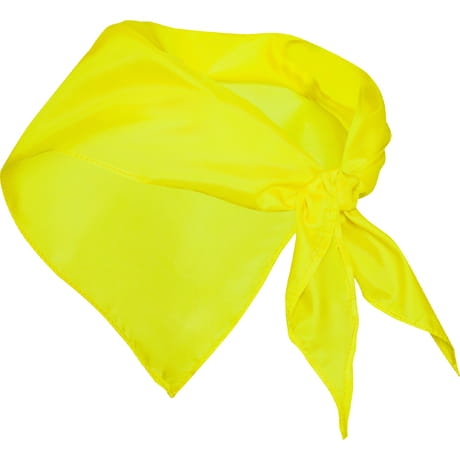 žltý trojuholníkový šál