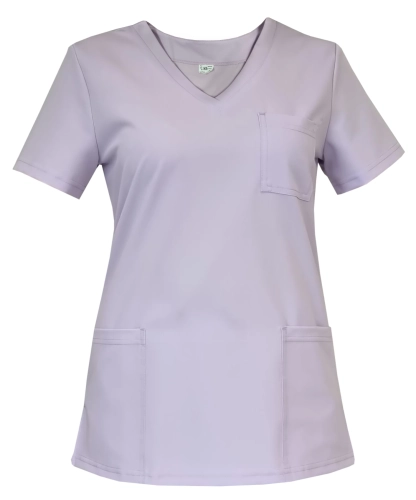 Casual Premium bluza medyczna damska w kolorze wrzosowym
