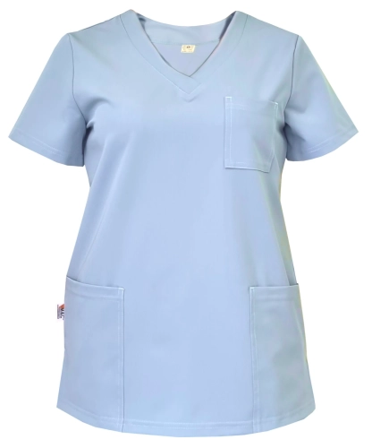 Casual Premium bluza medyczna damska w kolorze niebieskim