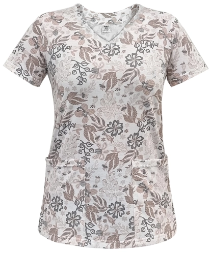 Damski komplet medyczny w kolorowe wzory