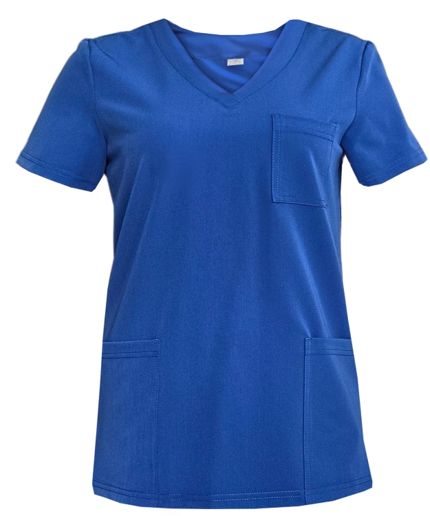 Bluza medyczna kolor chabrowy damska
