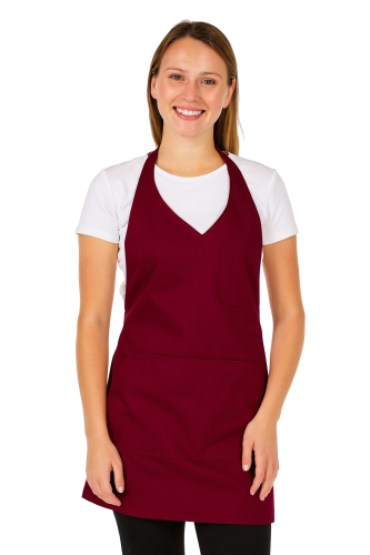 Fartuszek kelnerski w kolorze bordowym BISTRO