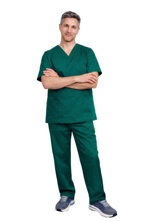Morské pánske medicínske nohavice CLINIC