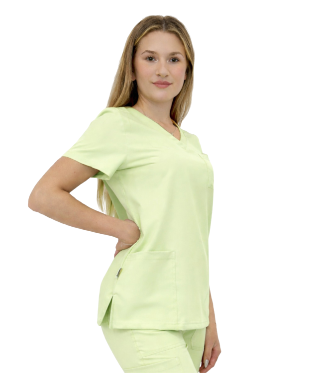 Casual Premium bluza medyczna damska pistacjowa