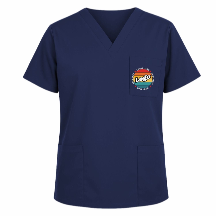 Bluza medyczna granatowa z własnym nadrukiem kreator online model M80.jpg