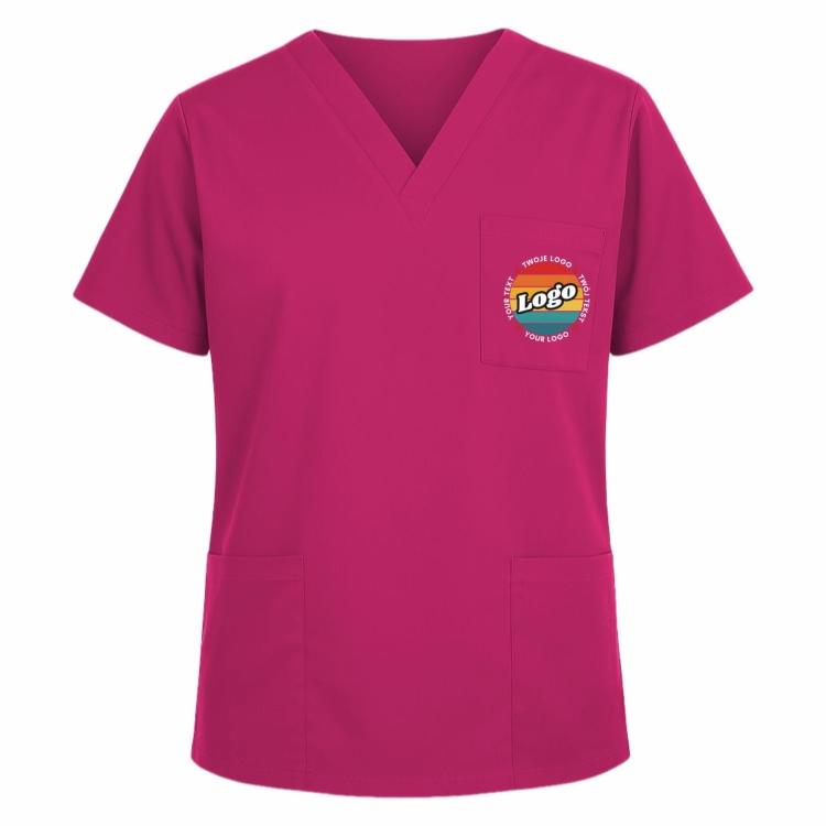 Bluza medyczna amarant z własnym nadrukiem kreator online model M80.jpg