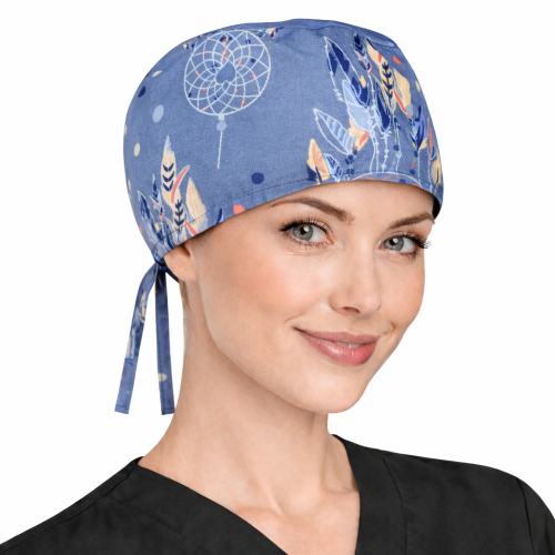 Czepek medyczny w kolorowe bajkowe wzory dla medyków W7.png