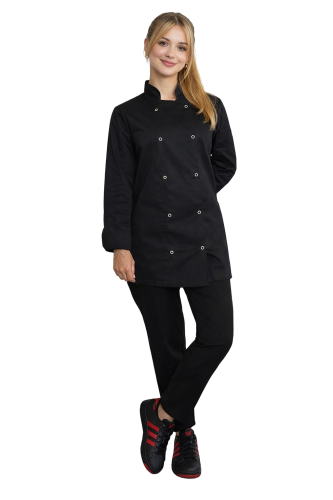 Damski zestaw kucharski w kolorze czarnym