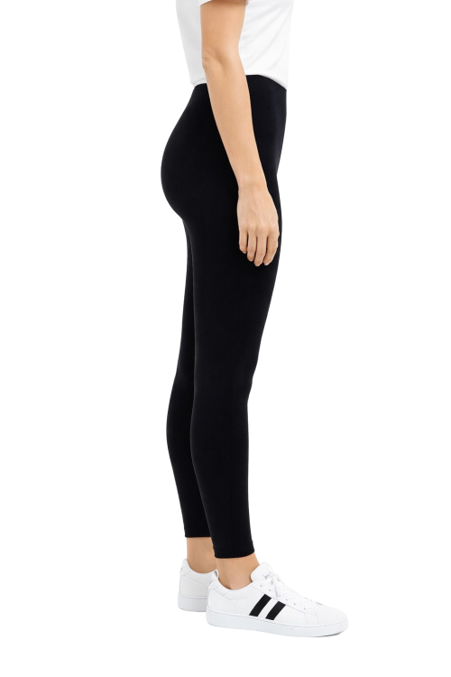Czarne legginsy damskie widok z boku.png